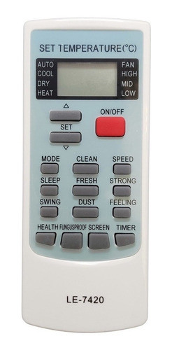 Controle Remoto Para Ar Condicionado Split Elgin Ecoplus Ykr 0
