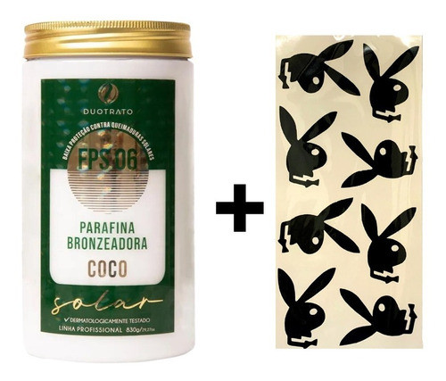 Parafina Bronzeadora Profissional Coco Duotrato + Brinde 0