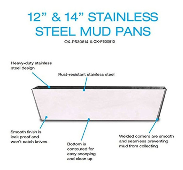 Juego De Herramientas De Acabado Ox Pro Drywall Con Acero In 1