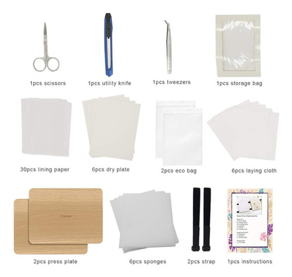 Kit De Prensa De Flores Profesional Worown, Prensa De Flores 1