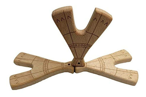 10pcs Mordedor De Madera Animal Natural Forma De La Torre De 0