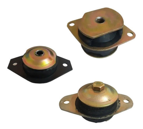 Kit X3 Soportes Patas De Motor Fiat Uno Fire 1.3 0