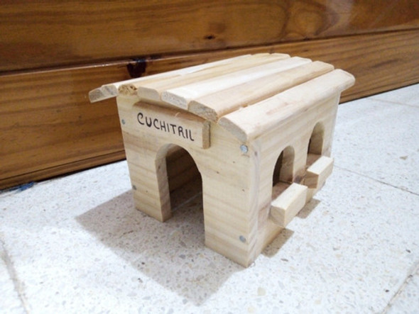 Casita De Madera Para Hamster O Roedores. 1