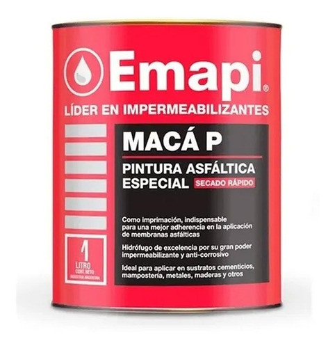 Pintura Asfaltica Emapi Impermeabilizante 4 Lts 0