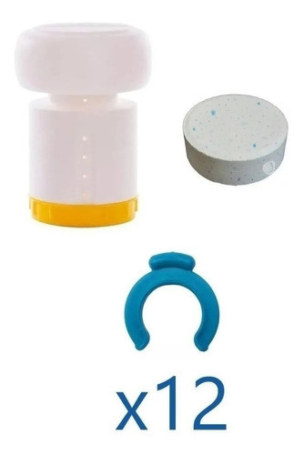 Boya Mini + Cloro 50 Gs + 12 Ganchos Para Pileta Avellaneda 0