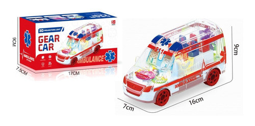 Ambulancia Con Luz Y Sonido 16cm 1