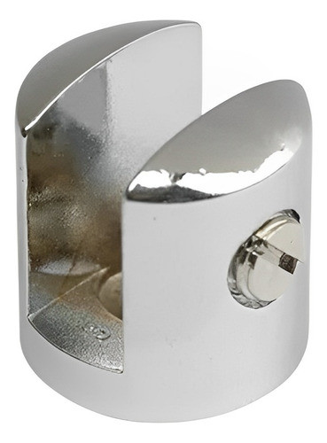 Suporte Fenda U Cromado P/ Prateleira De Vidro (8mm) 04 Pçs 0