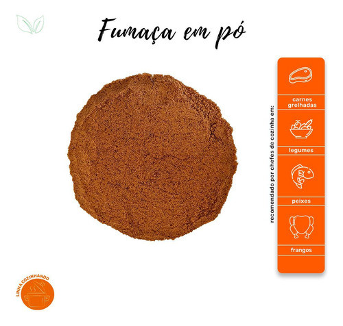Tempero Fumaça Em Pó 50g - Aroma Natural E Carvão 1