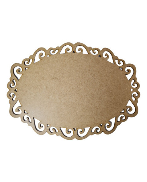 Placa Arabesco Mdf 12cm 0