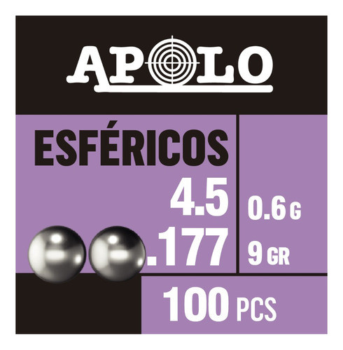 Balines Apolo Esféricos Cal 4.5 X 100 1