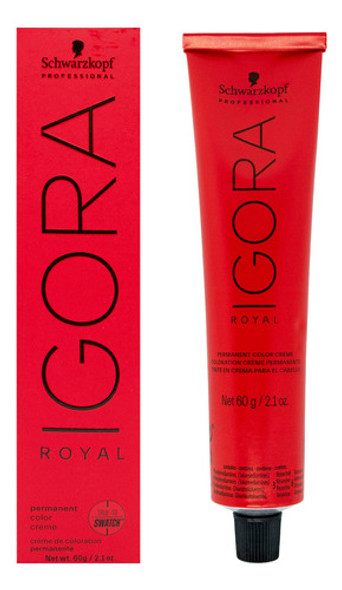 Tintura Igora Royal 60grs Coloracion Permanente Schwarzkopf 0