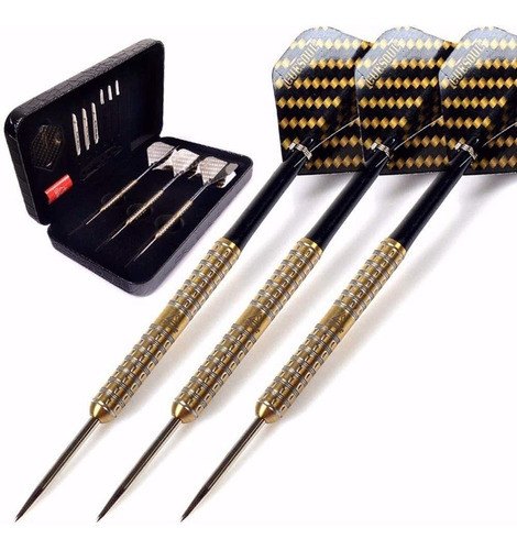 Juego De Dardos De Punta De Acero De Tungsteno - Dorados. 0