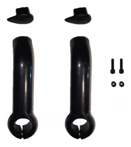 Agarre Potencia Bicicleta Bar End Maxxum Cuernitos Plastico 0