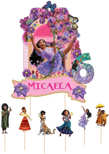 Adorno Torta Cake Topper La Casa De Encanto Pinche Cumpleaño 1