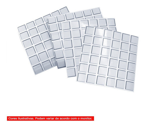 Adesivo Pastilha Banheiro 15x15cm 10 Unidade  Branco Sólido 1