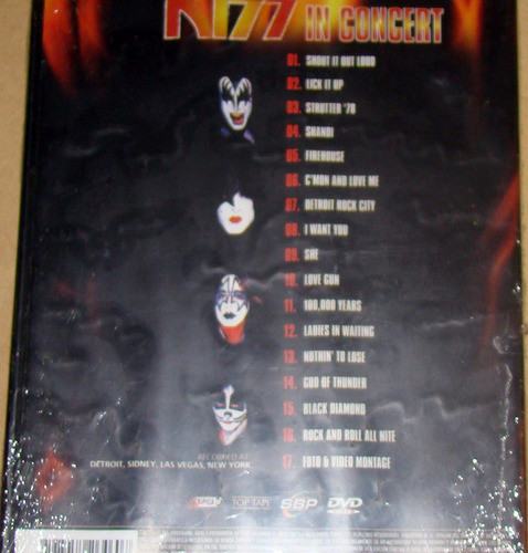 Kiss - Live In Concert - Dvd - Nuevo / Kktus 1