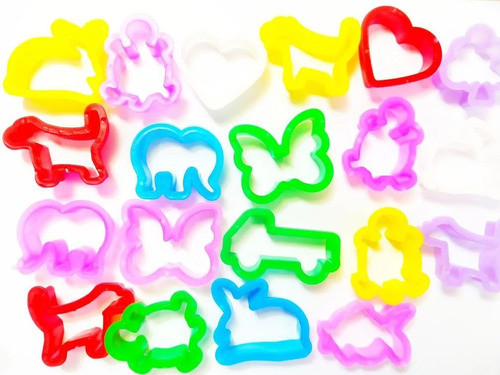 10 Massinhas De Modelar 6 Cores Massabel + 30 Moldes 1