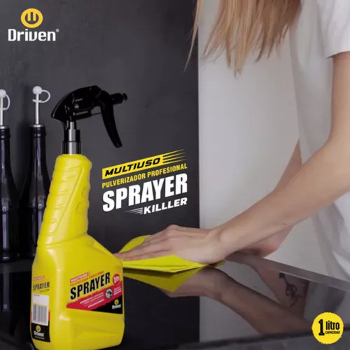 Pulverizador Con Boquilla Ajustable Barberías 1 Litro Driven 1