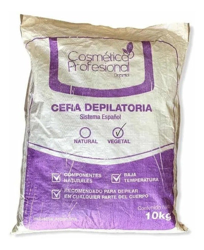 Cera X 10 Kg Vegetal Cosmetica Prof. Sist Español En Perlas 0