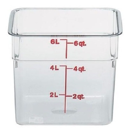 Recipiente Cuadrado Policarbonato Cambro 5,7 Litros 1