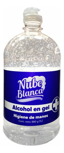Alcohol Gel Nube Blanca 1 Litro Serviciopapelero 0