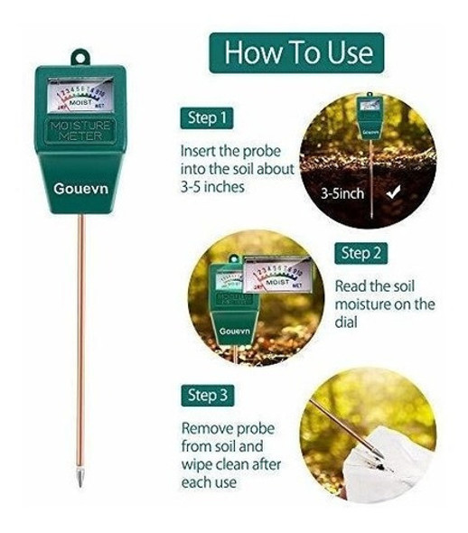 Medidor De Humedad Para Plantas Jardineria Verde 1