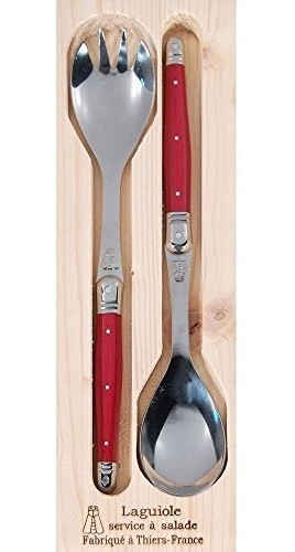 Jean Dubost Jd97018.red Servidores De Ensalada Con Asas, Roj 0