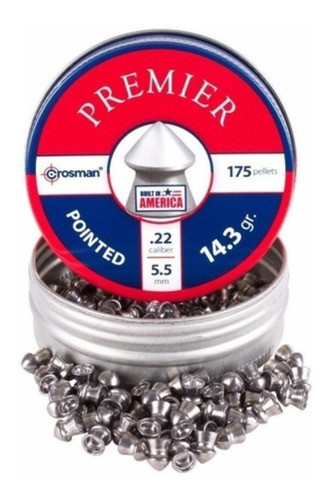 Balines Crosman Premier Pointed 5.5 Mm X 175 Unidades Caza 0