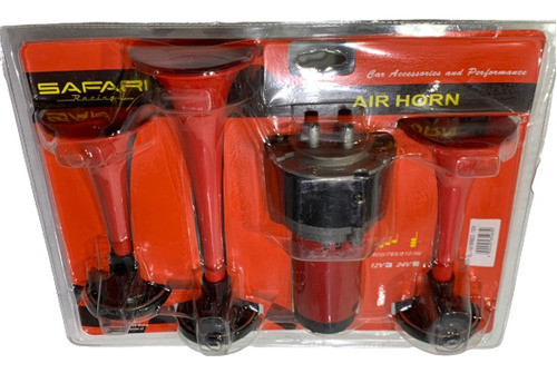 Bocina P/ Auto Camion 12v 3 Cornetas C/ Compresor B68 0