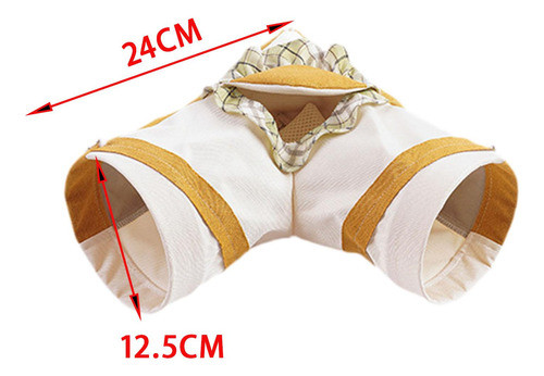 Cobaia Túnel Hamster Esconderijo Habitat Quente Amarelo L 1