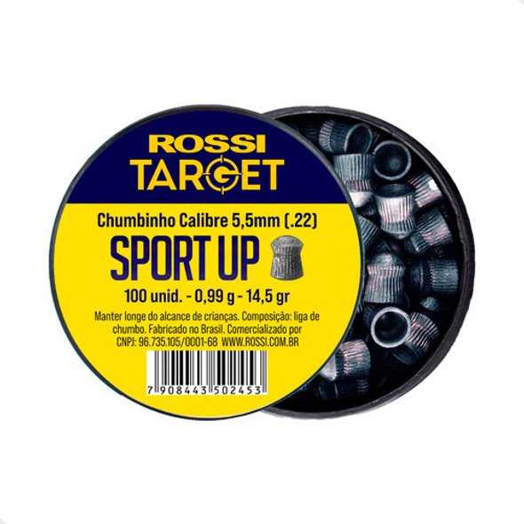 Chumbinho Rossi Sport Up 5,5mm 200un P Carabina De Pressão 0