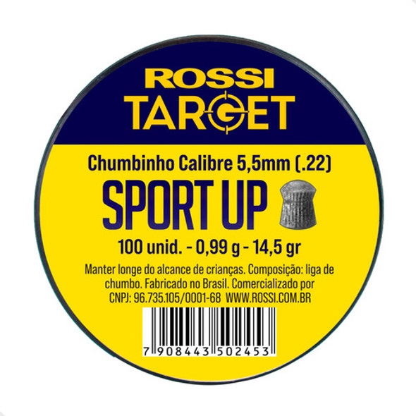 Chumbinho Rossi Sport Up 5,5mm 200un P Carabina De Pressão 1
