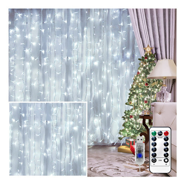 Cadena De Luces Led, 8 Modos De Luz Parpadeante De Navidad, 0