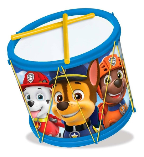 Bumbo Patrulha Canina Tambor Infantil - Elka Brinquedos 0