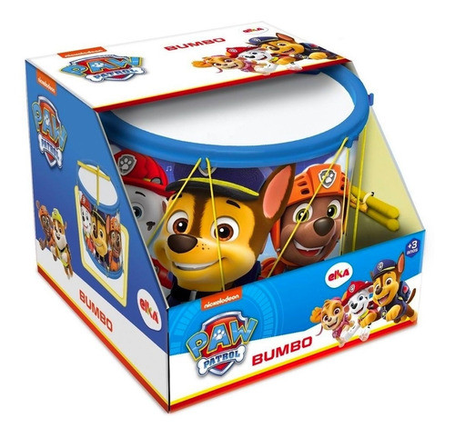 Bumbo Patrulha Canina Tambor Infantil - Elka Brinquedos 1