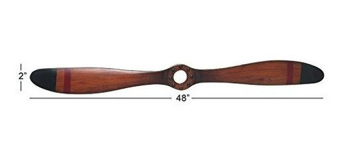 Deco 79 Wood Airplane Prop 48 Por 5 Pulgadas 1