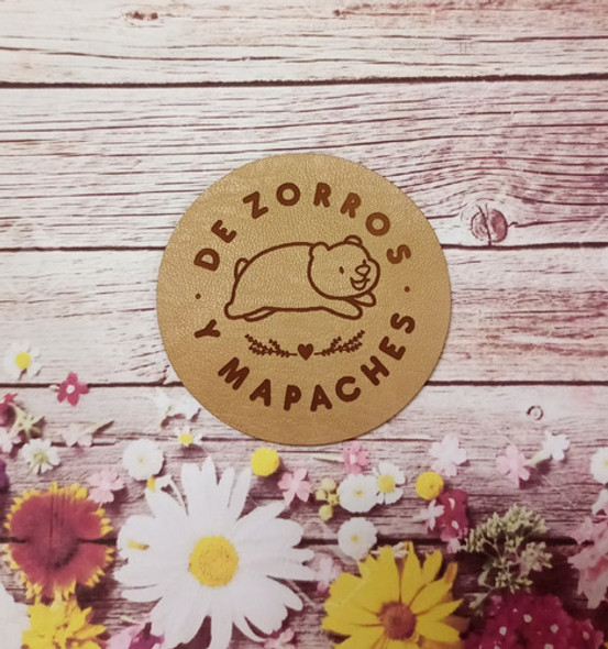 Etiquetas Ecocuero Personalizadas Grabadas En Laser 0