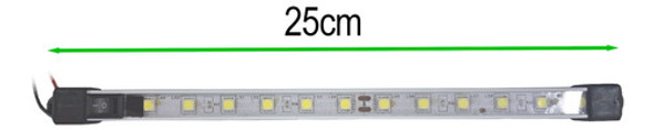 Kit 4 Luminaria 25cm 12v Led C/interruptor Baú Caminhão 1