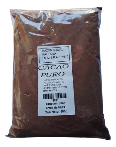 Cacao Puro Alcalino  100g Lleve 3 Pague Solo 2 0