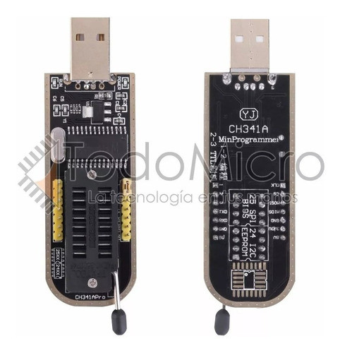 Programador Usb Ch341a Bios Eeprom 24 25 Spi Flash Ch341 1