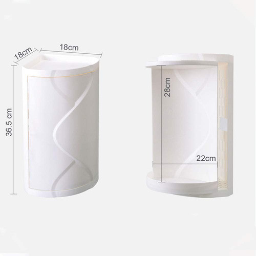 Esquinero De Ducha Rotacion 360° Plastico Soporte Shampoo 1