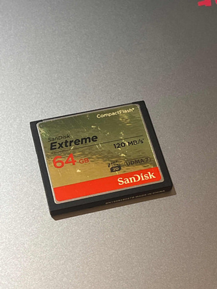 Tarjeta Cf Sandisk Extreme 64 Gb 0