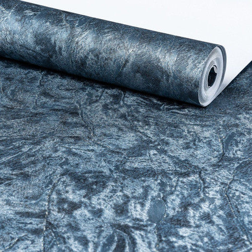Papel Parede Estampa 3d Azul Fácil De Aplicar Cobrindo 5m² 0
