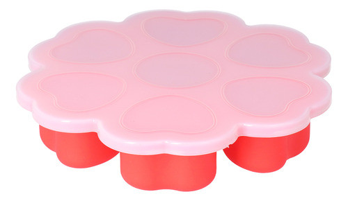 Molde Para Alimentos Infantis, Silicone Vermelho Reutilizáve 1