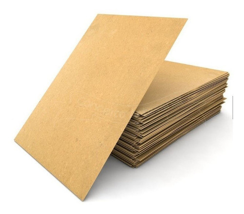 Kit 10 Chapas Mdf Cru 50x40 3mm Miolo Claro Mod023 0