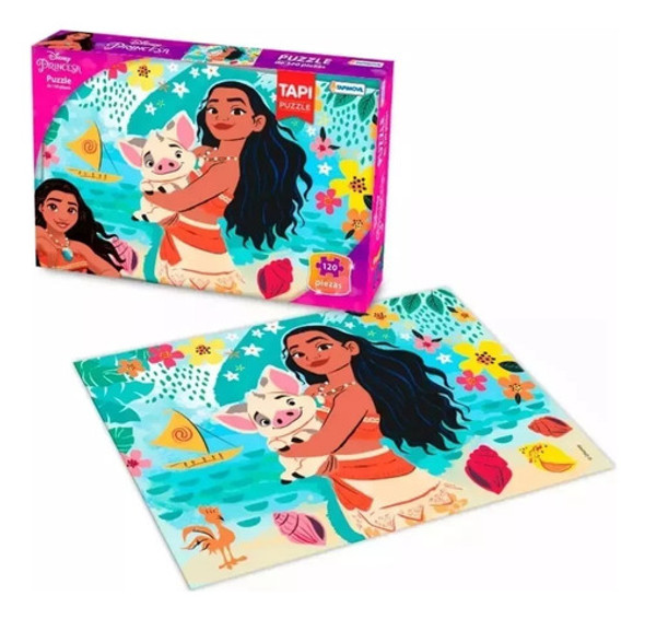 Rompecabezas Puzzle Moana Disney 120 Piezas Tapimovil 0