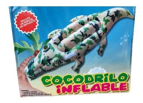Animal Inflable Cocodrilo Camuflado Piscina Pileta $em 0