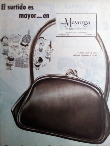 Lote 3 Antiguas Publicidad Clipping Carteras Mayorga ´50s 1