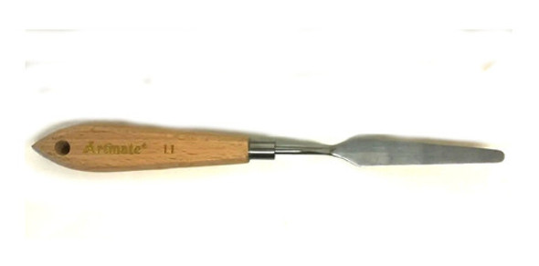 Espátula De Metal Mango Madera # 11 Artmate 0