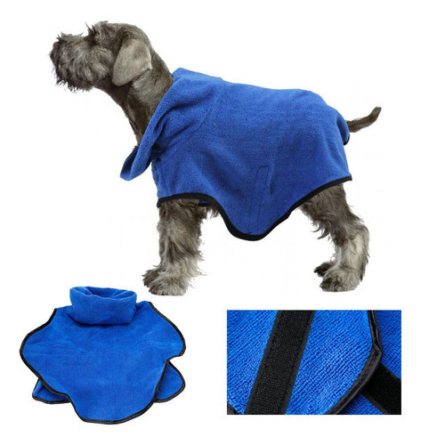 Bata De Baño Perro Talle Xl 58cm De Largo 0